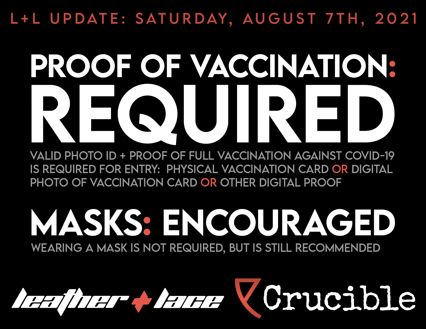 Proof of Vaccination: Required