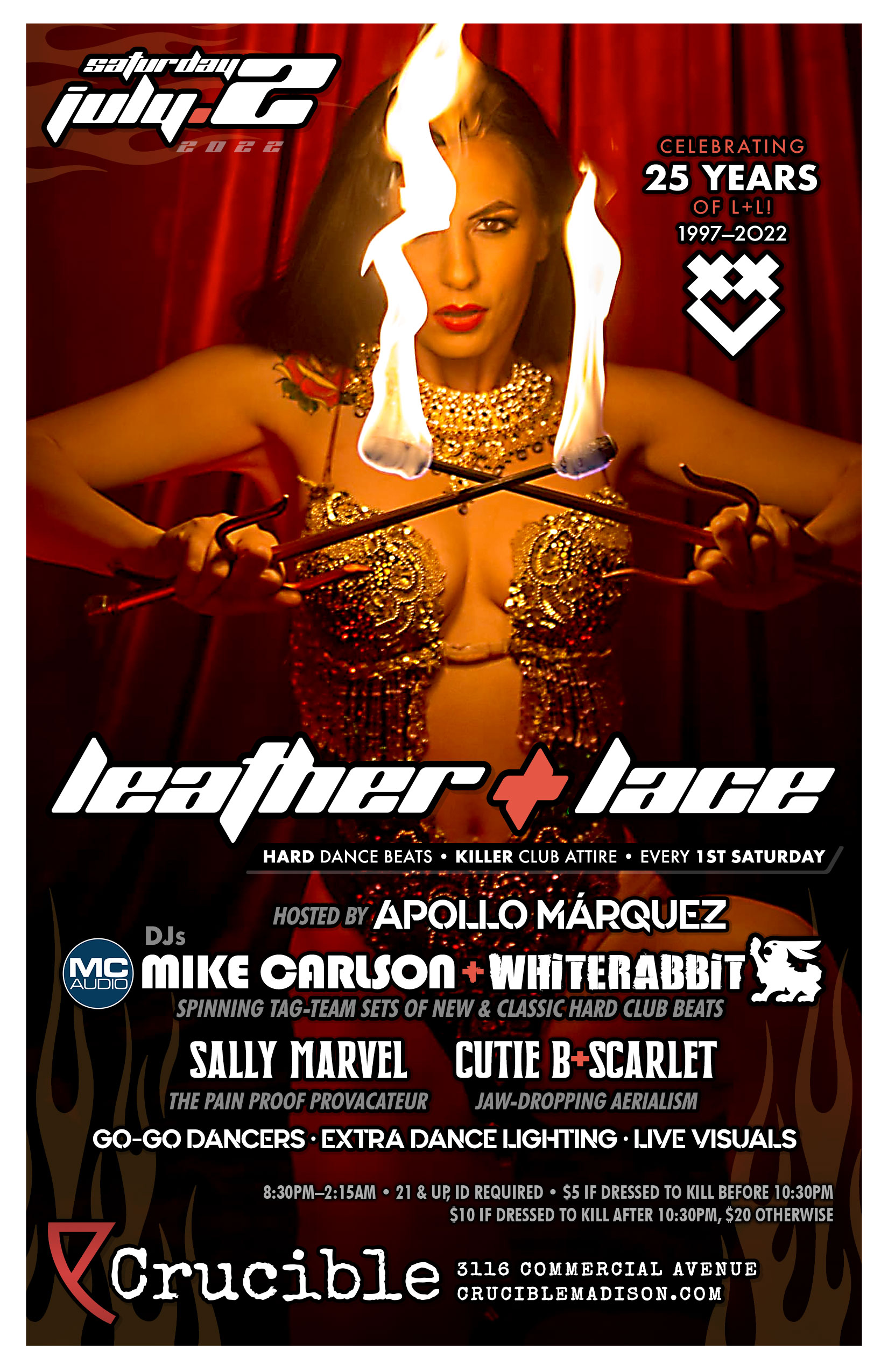 Leather + Lace XXV: 25-Year Anniversary – July 2nd, 2022