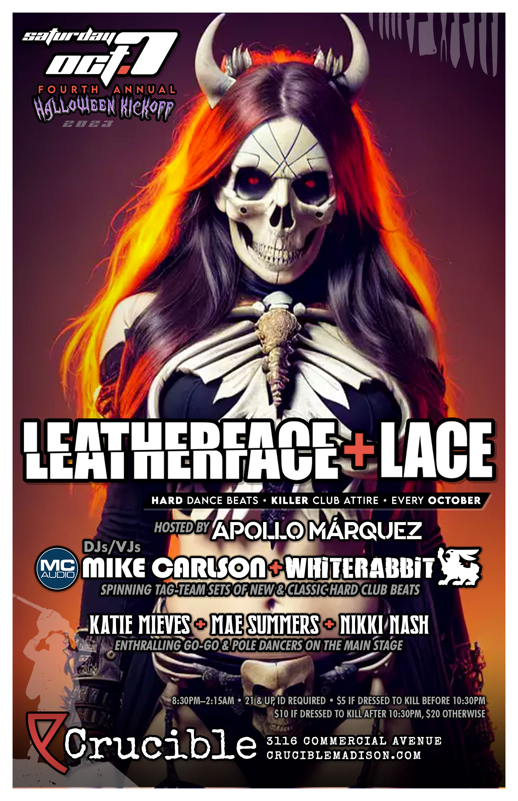 LEATHERFACE + LACE: October 7th, 2023