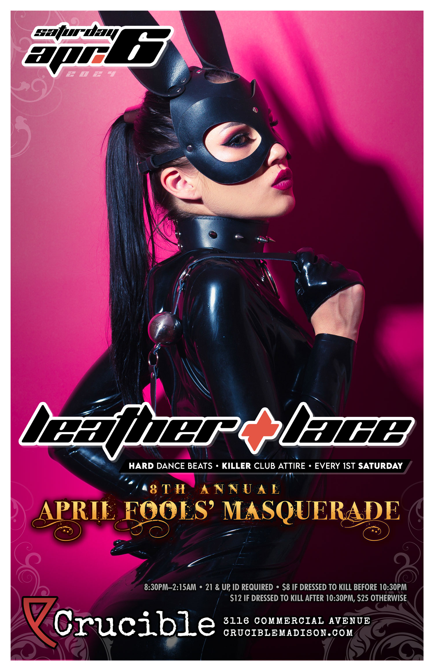 Leather + Lace: April Fools' Masquerade – April 6th, 2024