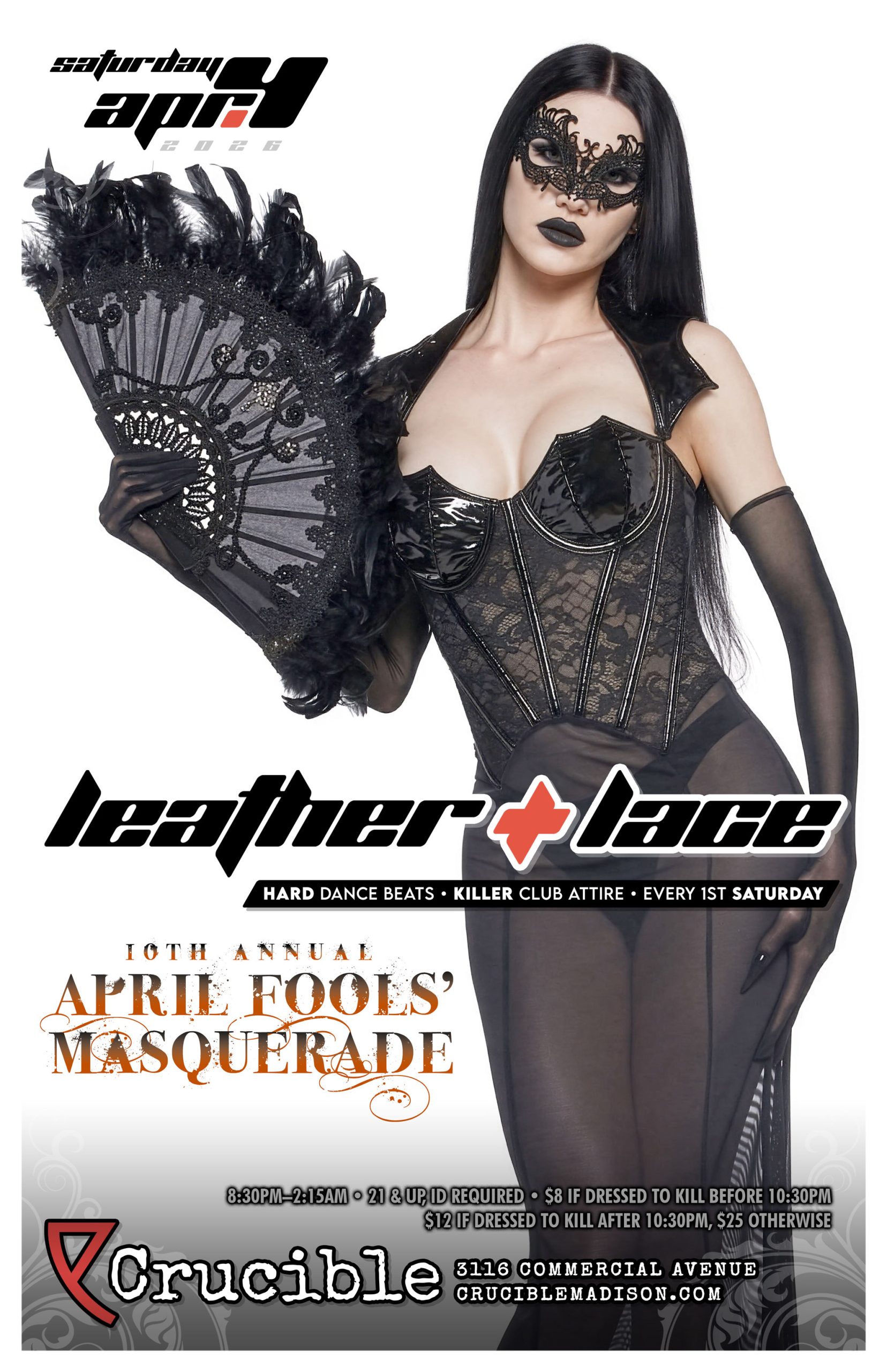 Leather + Lace: April Fools' Masquerade – April 4, 2026