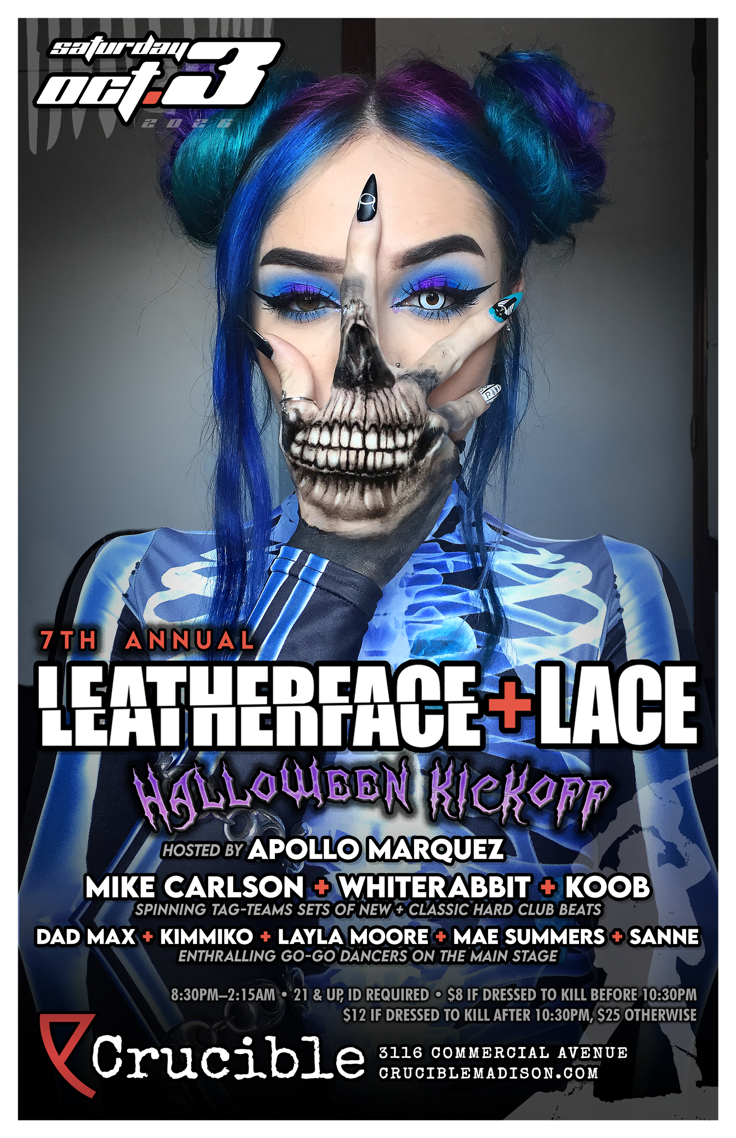 LEATHERFACE + LACE: October 3rd, 2026
